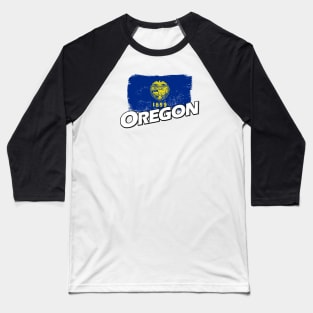 Oregon flag Baseball T-Shirt